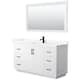 Option White / Giotto Quartz Top / Matte Black Hardware