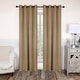 preview thumbnail 86 of 191, Classic Modern Solid Blackout Curtain Set by Miranda Haus 2PC- 52" X 108" - Smoked Ash