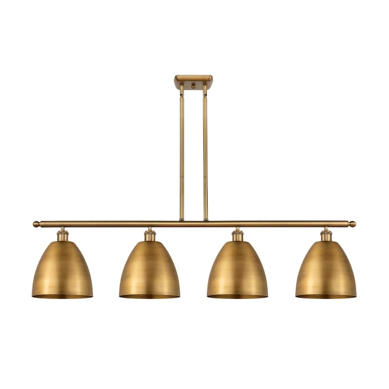 Innovations Lighting Metal Bristol - 4 Light 48" Island Light - 9" Shade - Brushed Brass