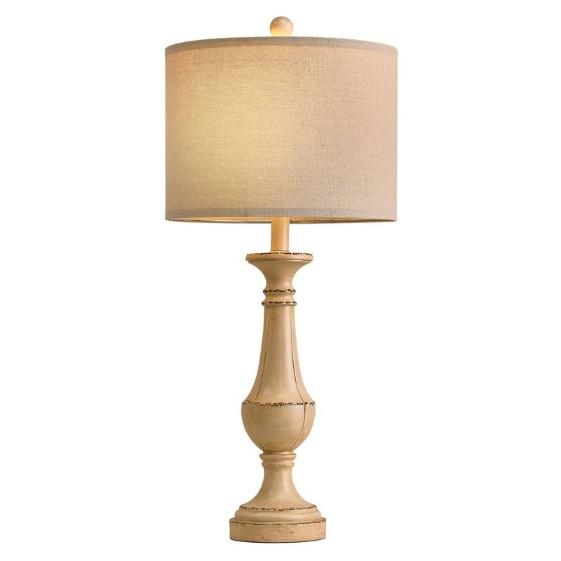 27.5" Farmhouse Table Lamp, Mid Century Tall Table Lamp - 1 Set