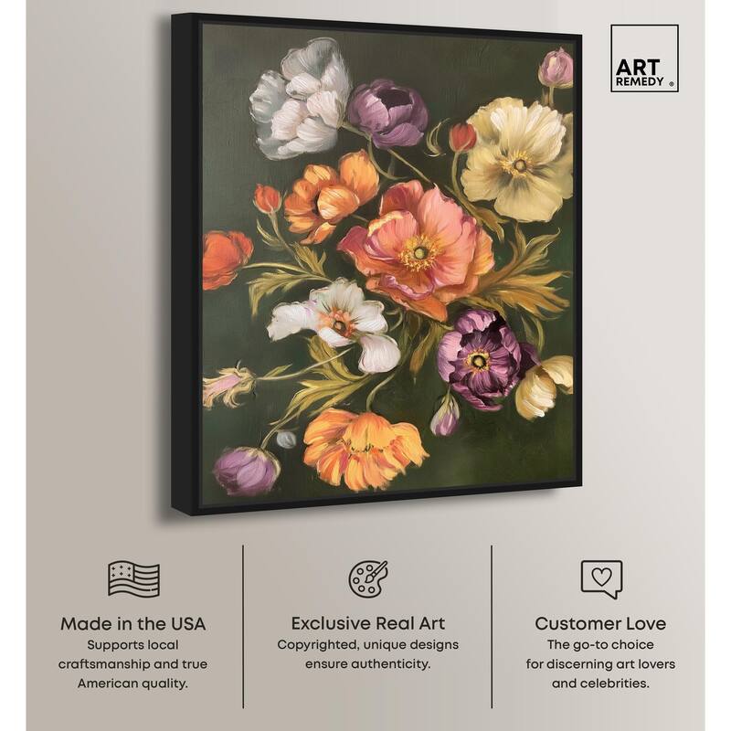 Twilight Tulips II Canvas by Art Remedy