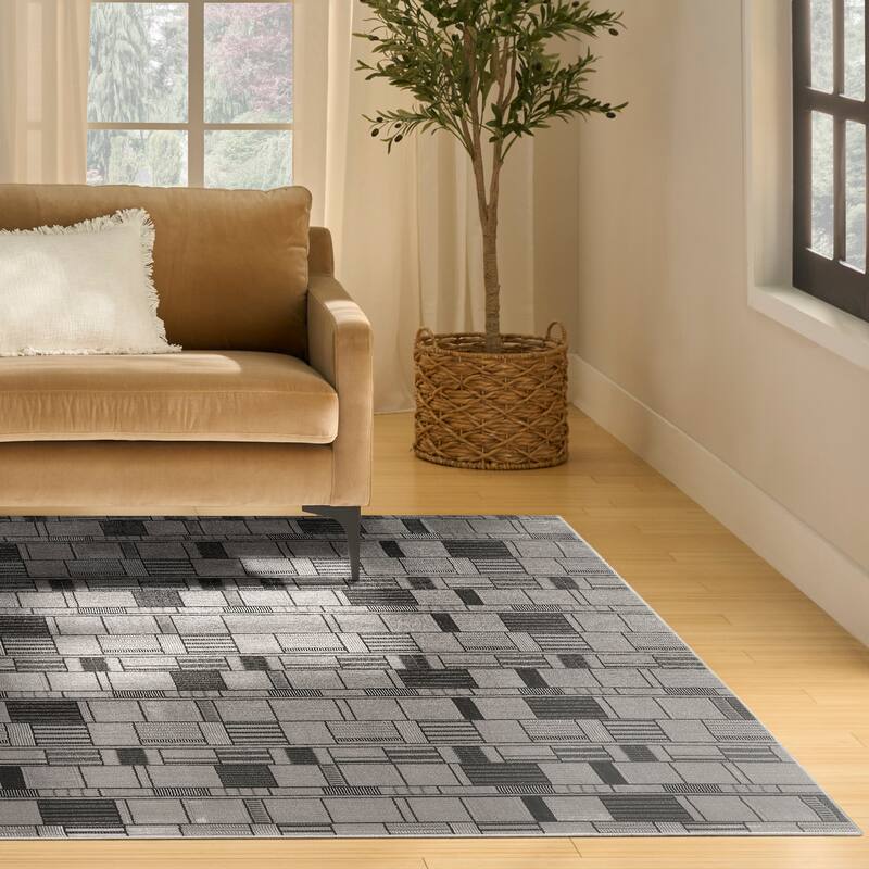 Nourison Nordic Indoor only Geometric Area Rug