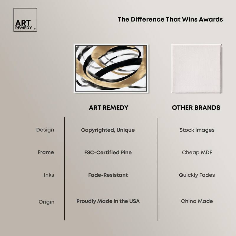 Loops of Luxury I Canvas by Art Remedy