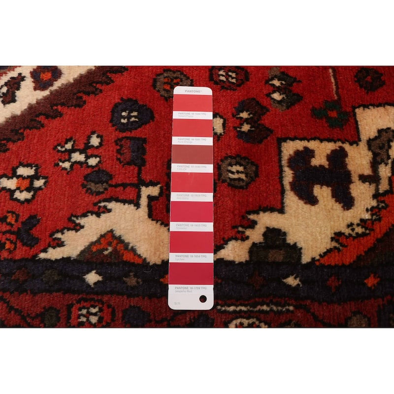 ECARPETGALLERY Hand-knotted Andelz Red Wool Rug - 2'11 x 4'3