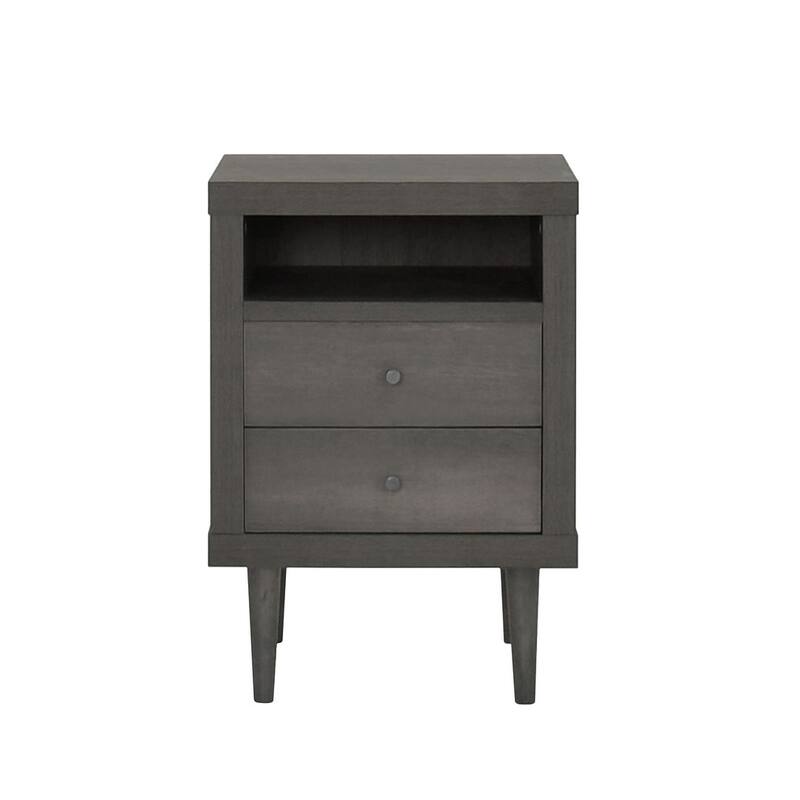 18.65'' L Modern 2-Drawer Nightstand by Christopher Knight Home