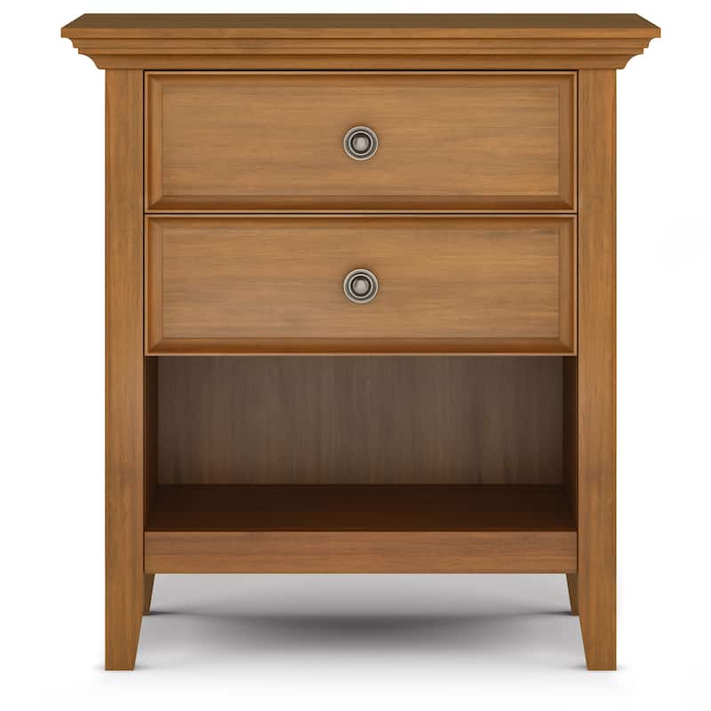 WYNDENHALL Halifax SOLID WOOD 24 inch Wide Bedside Nightstand Table