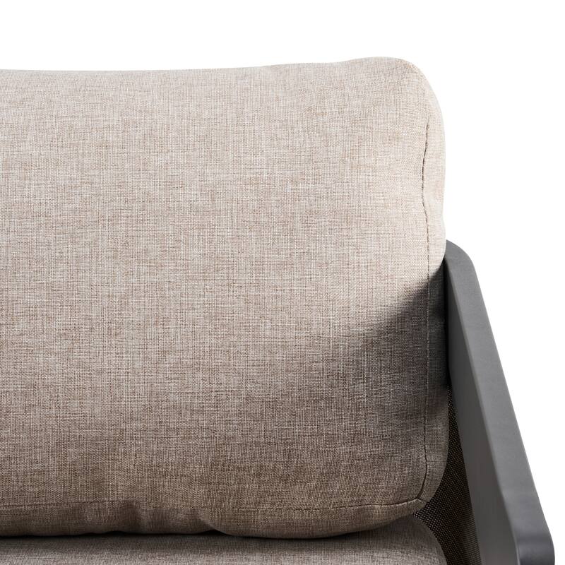 Christopher Knight Home - Mona Modern Outdoor Aluminum Club Chair with Olefin Cushions