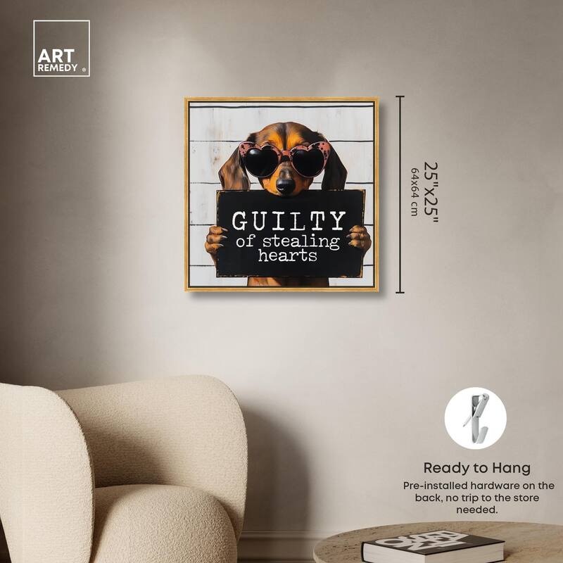 Guilty of Stealing Hearts Canvas by Art Remedy