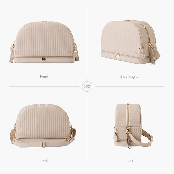 dimension image slide 0 of 3, Hannah & Sophia Weekender 5pc Diaper Bag Set - Backpack