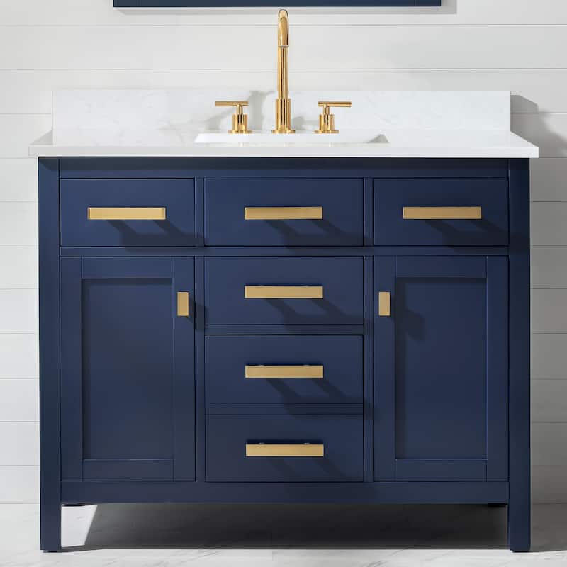 Valentino 42" Single Vanity in Blue