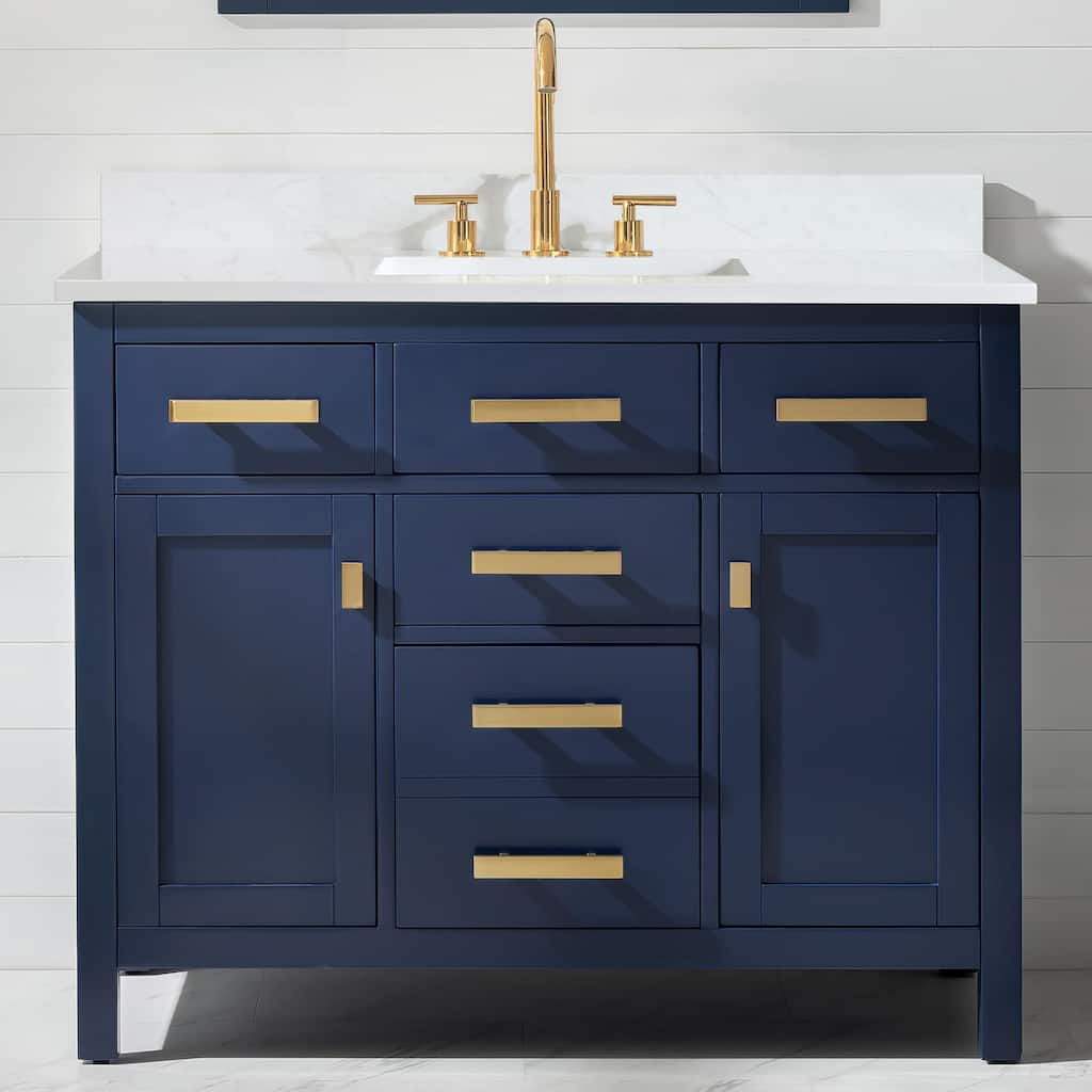 Valentino 42" Single Vanity in Blue