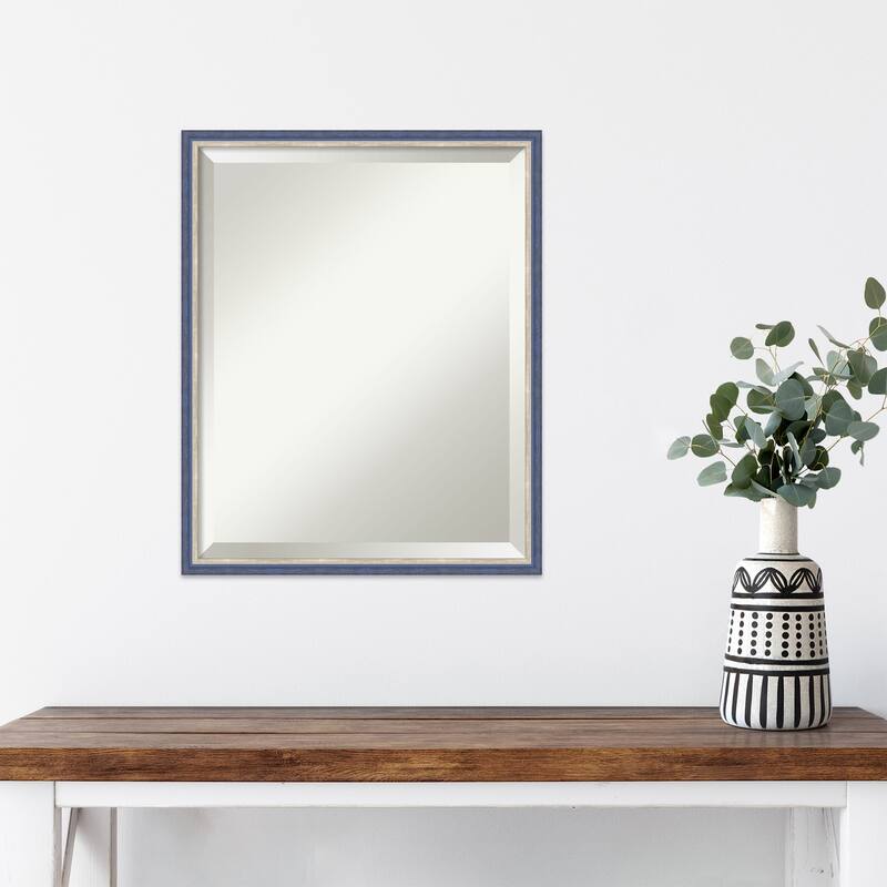 Theo Narrow Beveled Wood Framed Wall Mirror