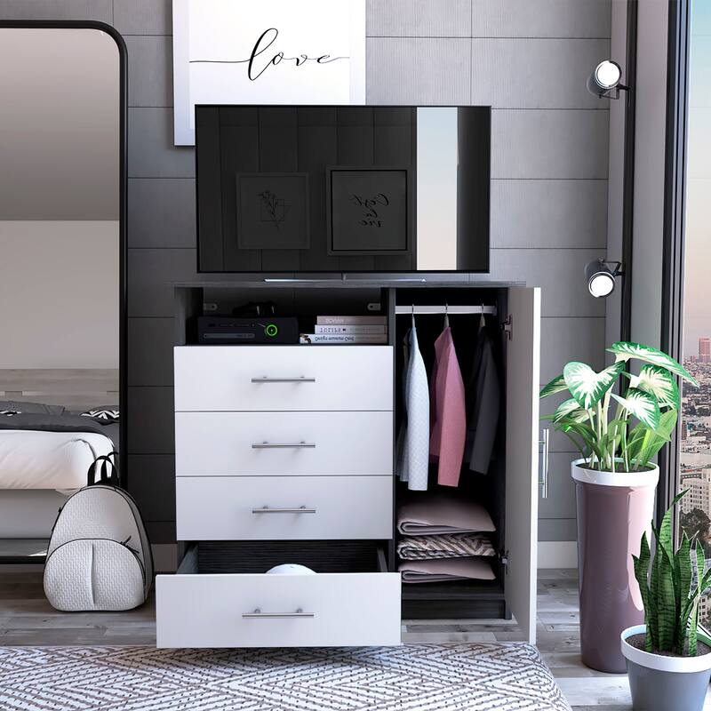 FM Furniture Carolina Dresser with 4 Drawers