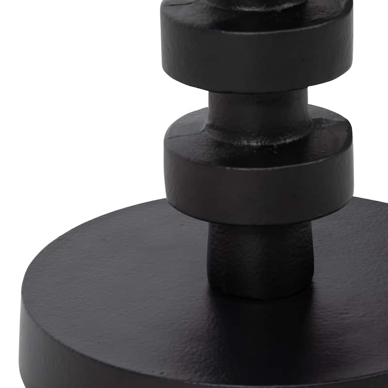 Sagebrook Home Aluminum Stacked Pedestal Accent Table
