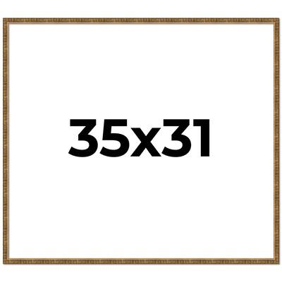35x31 Frame Gold Solid Wood Picture Frame - Complete Modern Photo
