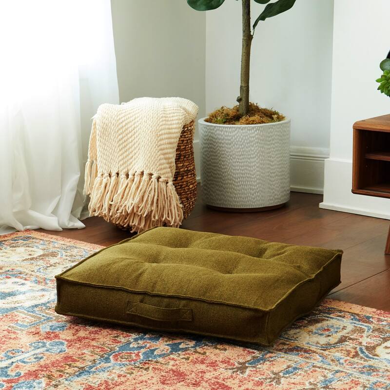 Square Tufted Floor Pillow