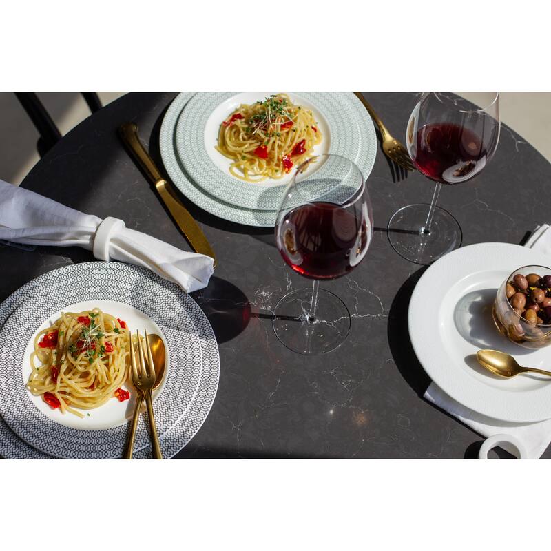 Fortessa Ornament Bone China, 10.75" Dinner Plate (Set of 4)