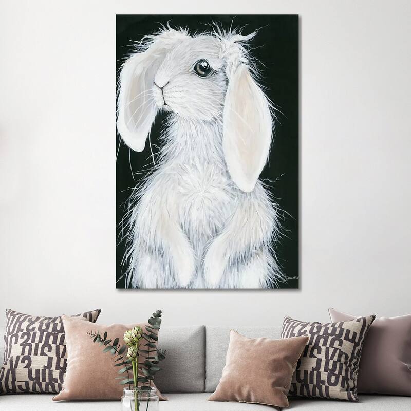 iCanvas "Bunny" by Hollihocks Art Canvas Print