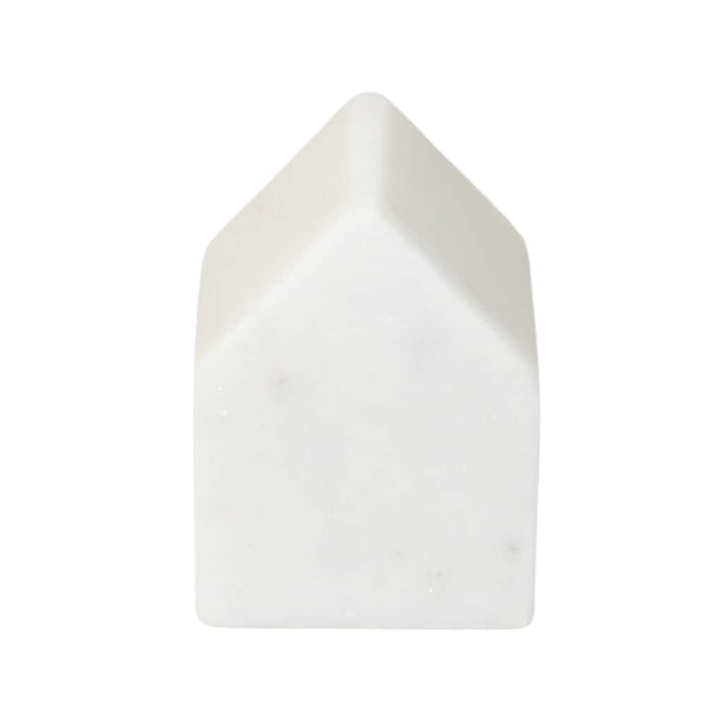 Lg. White Marble Home Object - White