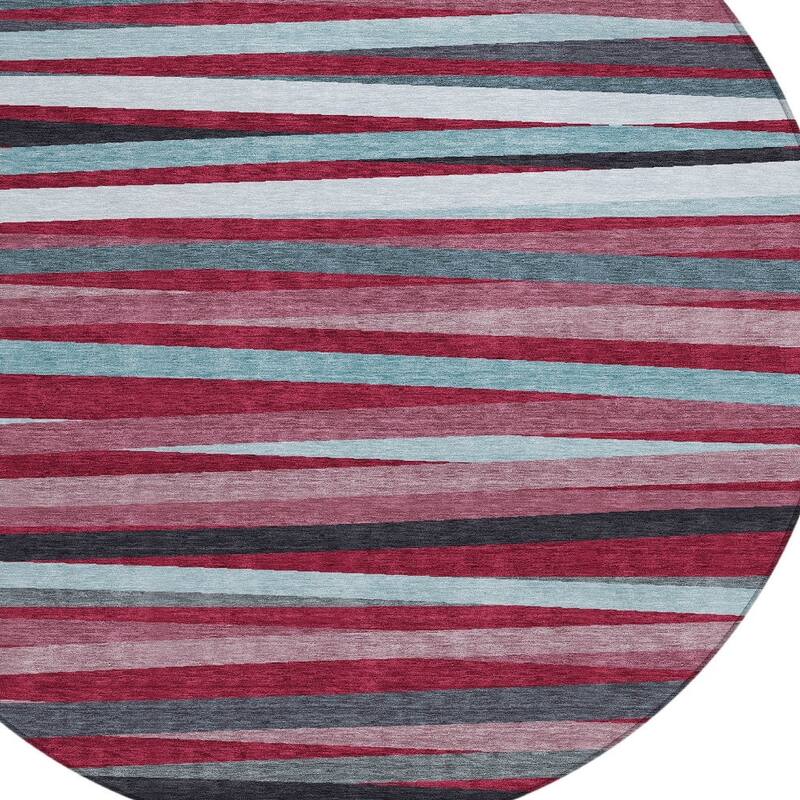 HomeRoots Striped Transitional Rectangle Outdoor Rug