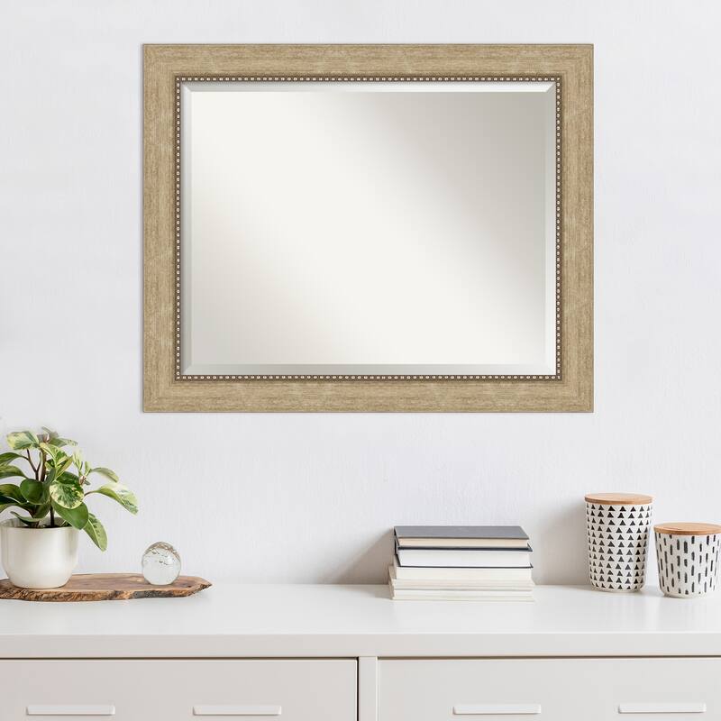 Beveled Wall Mirror - Astor Black Frame