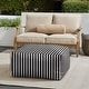preview thumbnail 20 of 31, Sorra Home Sunbrella Outdoor Knife Edge Bean Pouf Shore Classic