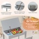preview thumbnail 10 of 35, Multifunctional Kids Table and Chairs with Storage Space - 23" x 16" x 21.5"(L x W x H)