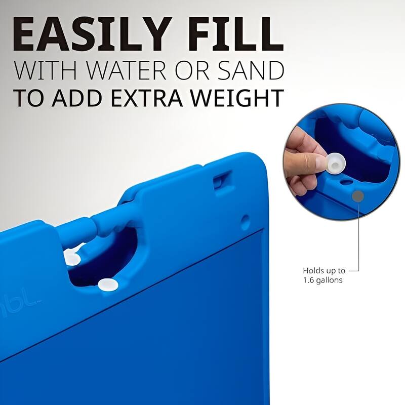 Jumbl A Frame Sandwich Board – 24 x 36” Display Sidewalk Sign with PVC Sign Protector (Blue)