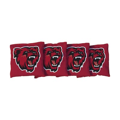 Bridgewater State Bears Red Cornhole Bags
