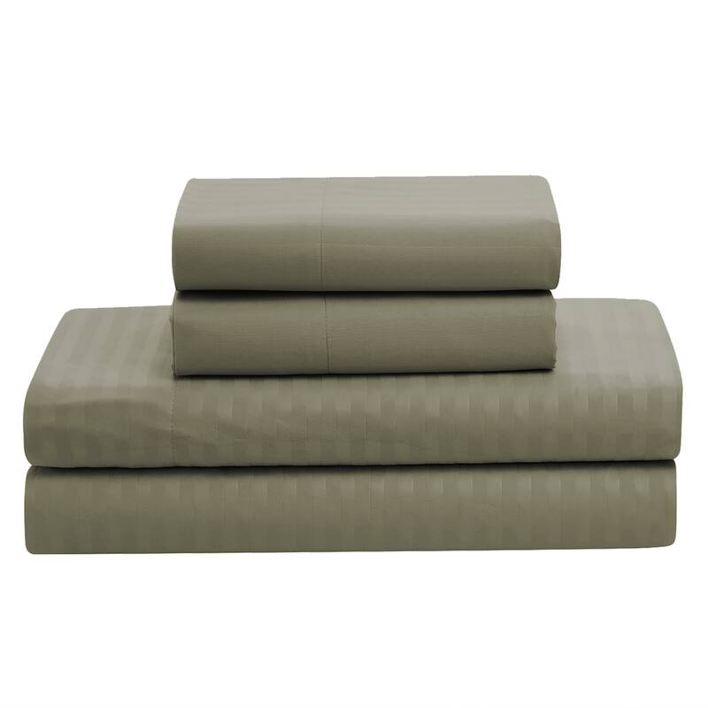 Soft Dobby 8-piece Striped Down Alternative Bed-in-a-Bag Set w/ Sheets