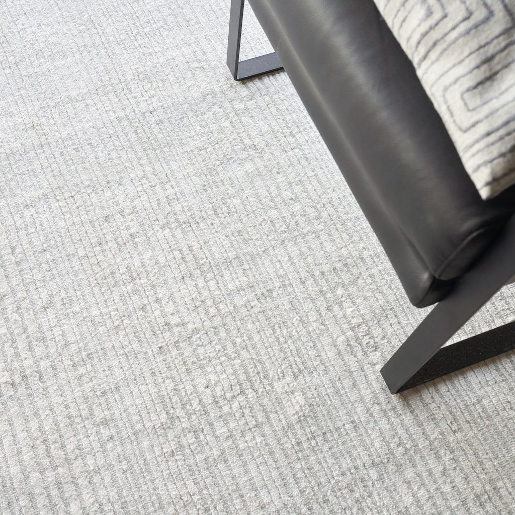 EXQUISITE RUGS Rossini Hand-loomed Nylon/PET yarn Yarn Ivory Area Rug.