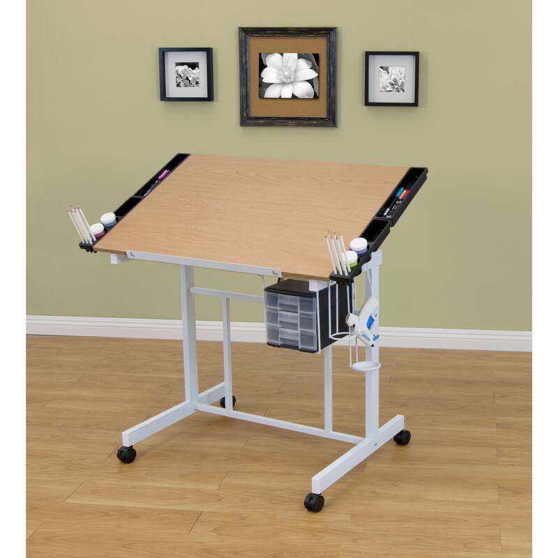 Studio Designs Deluxe Mobile Drawing and Craft Table with Storage