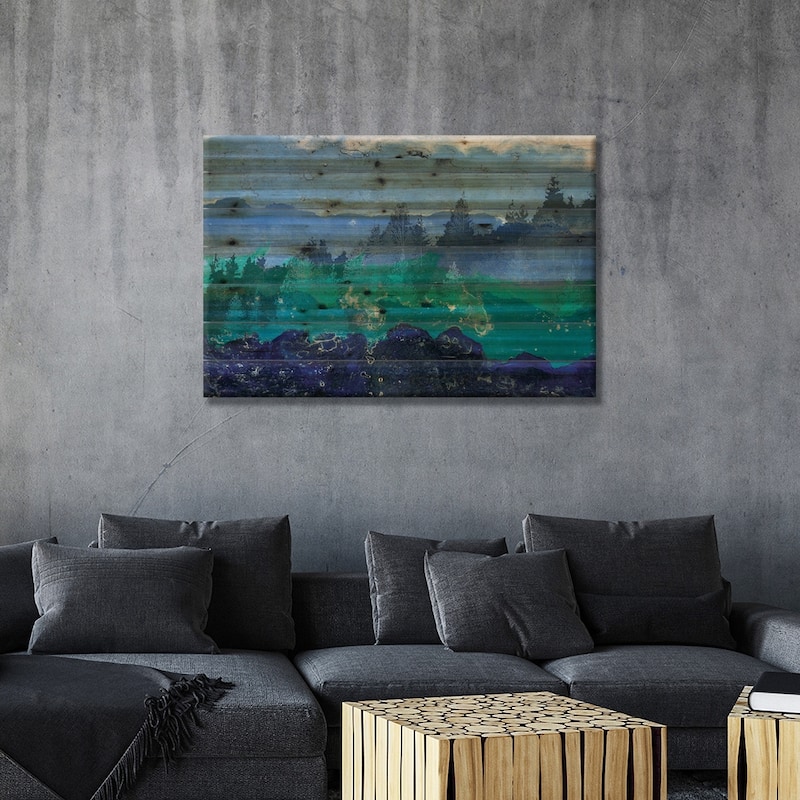 Appalachian Trail I Print On Wood by Alicia Ludwig - Multi-Color