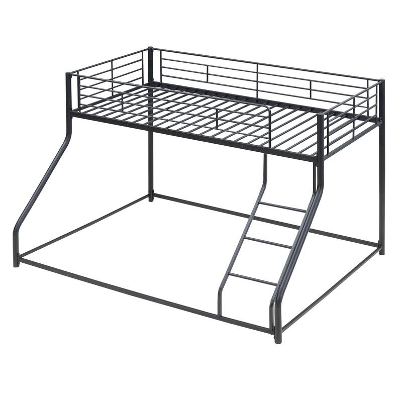 Steel Bunk Bed with Ladder and Guardrail