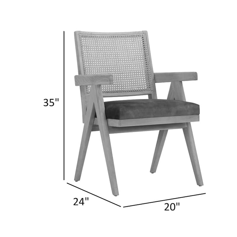 Brown/Gold Fabric Upholstered Wood Frame Dining Chair, Set of 2, Sturdy Dining Chair for Dining Rooms - 22.75