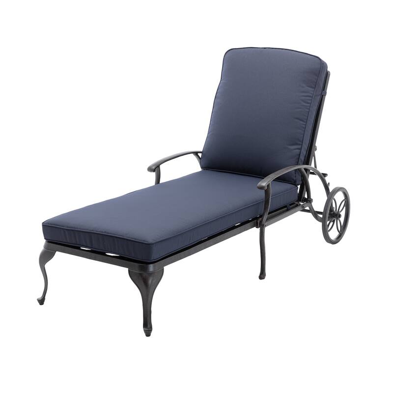 Aluminum Reclining Outdoor Chaise Lounge