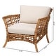 preview thumbnail 11 of 9, bali & pari Babette Modern Bohemian Natural Brown Rattan Arm Chair