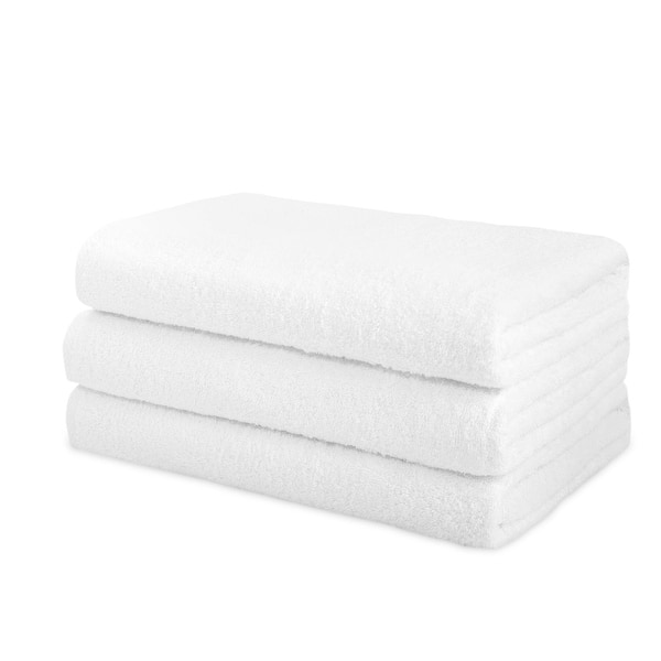 Classic Turkish Cotton Towel Arsenal Jumbo Bath Sheet (Set of 3