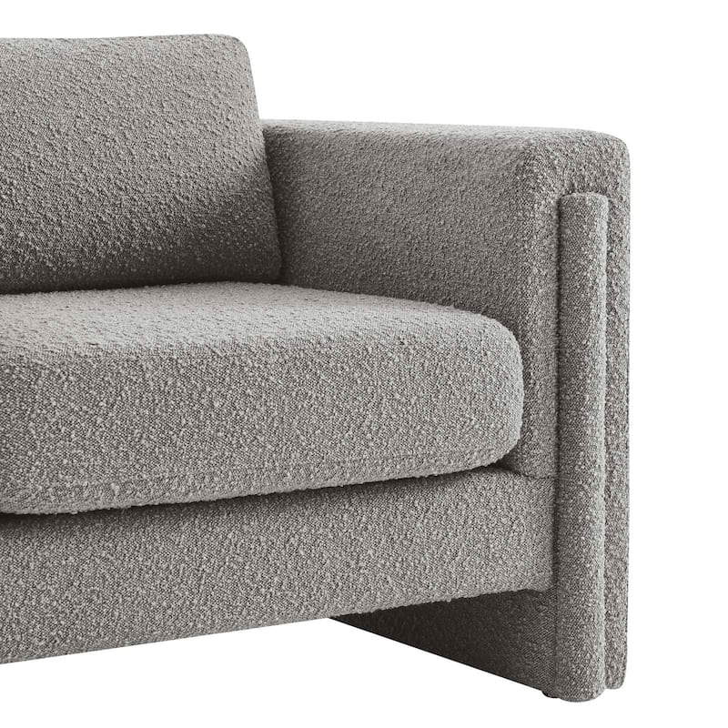 JASIWAY 3-seater Teddy Velvet Modern Upholstered Sofa Sectional Sofa