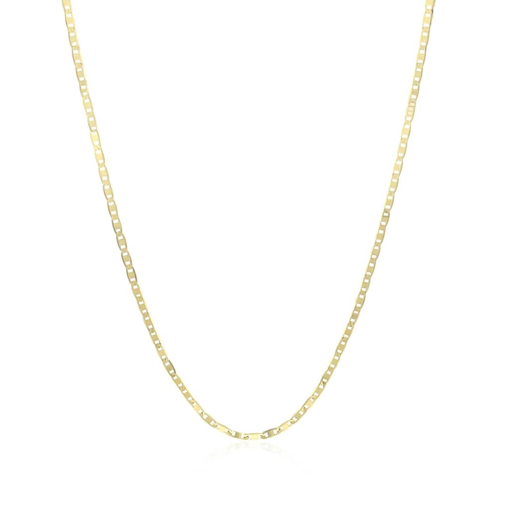 MayaMila 10k Yellow Gold Mariner Link Chain 1.2mm