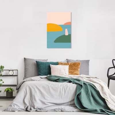Wynwood Studio Canvas Nautical and Coastal El Faro Yellow and Dark Yellow Modern & Contemporary Wall Art Canvas Print