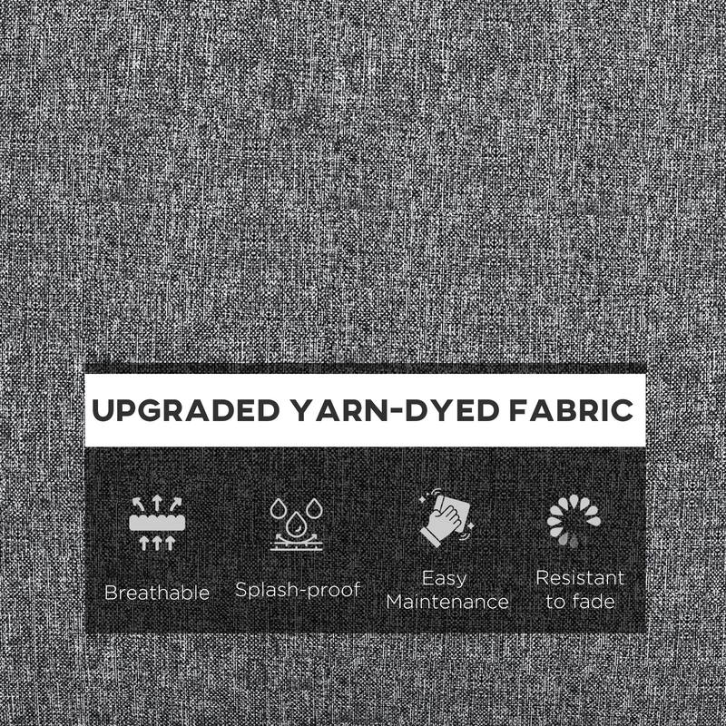 Outsunny 8-Piece Patio Chair Cushion and Back Pillow Set, Seat Replacement Patio, Cushions Set for Outdoor Garden Furniture