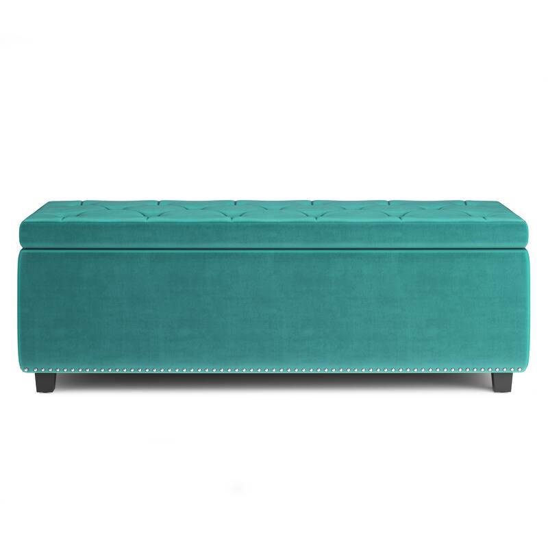 WYNDENHALL Springfield 48 inch Wide Rectangle Storage Ottoman