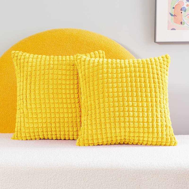 Deconovo Corduroy Throw Pillow Covers 2 PCS(Cover only)