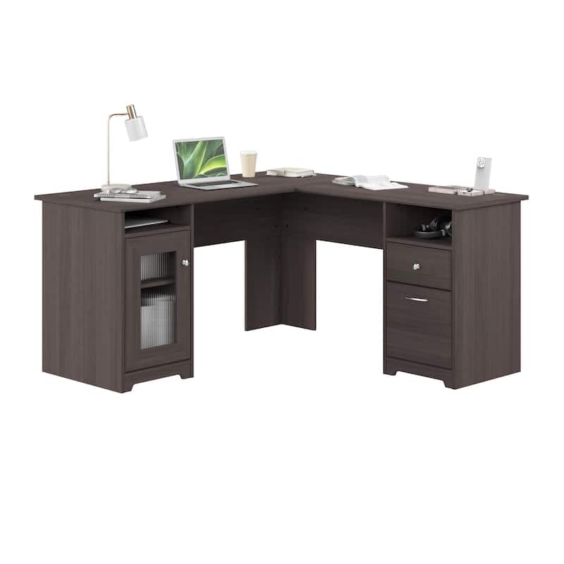 L-shaped Computer Desk - Heather Grey