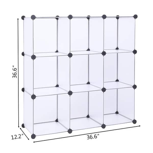 9-Cube Organizer,DIY Closet Organizer Storage Cabinet Book Shelf,Black ...