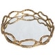 preview thumbnail 3 of 5, Uttermost Cable Chain Mirrored Tray