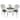 3-Piece Outdoor Bistro Set,Cast Aluminum Patio Set with Umbrella Hole
