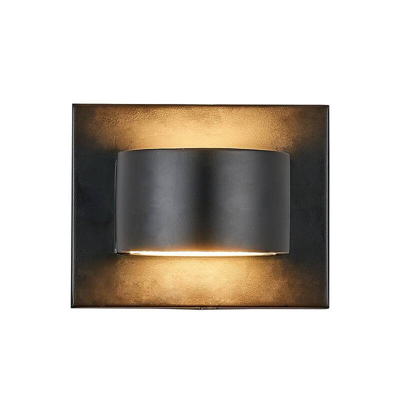 LED Round Shape outdoor wall light with black finish