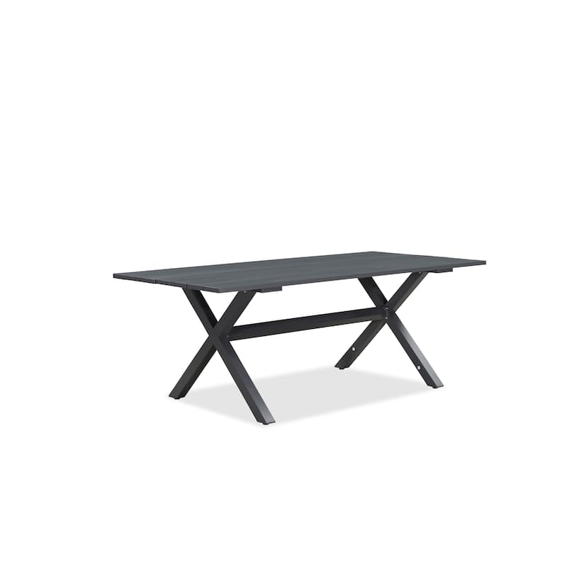 PURPLE LEAF Outdoor Lightweight Aluminum Patio Dining Tables-1 Table